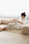 Atelier Del Sofa Nook - Sofá-Cama de 3 Plazas Beige